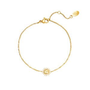 Cadeautjes 4 Armbandje "de zon" goud